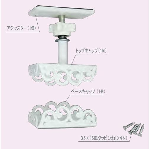 壁面収納 突っ張り棚受け金具 ２×４メイト アンティークフルセット 柱１本分｜web-takigawa｜02