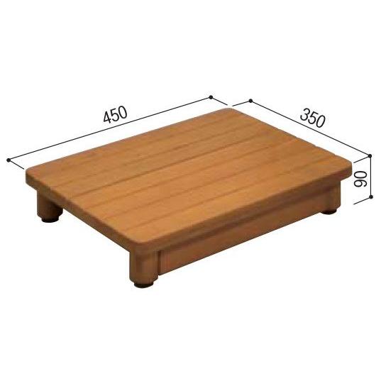 古澤出品　スタンダード台木4点セット80から90cm 玄関台 90cm幅 玄関での足・腰のつらさを緩和する玄関台 木製