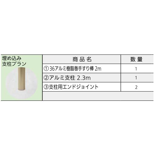 屋外 用 手すり セット 玄関アプローチ段差 埋込支柱タイプ 屋外 用 手すり セット 玄関アプローチ段差 埋込支柱タイプ