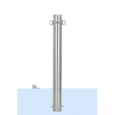 車止めポール帝金バリカーピラー型ステンレス製固定式101.6ミリ｜web-takigawa