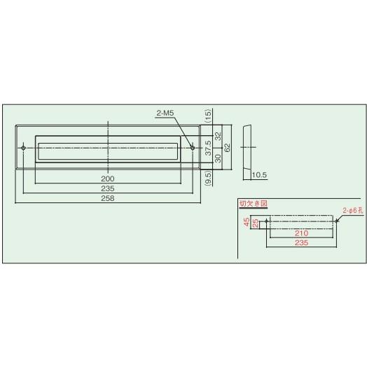 郵便受け(ドア用ポスト口)差入口 SUS-PO-1型 : webショップ TAKIGAWA