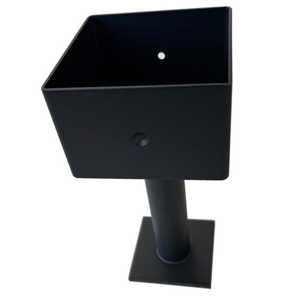 ステンレス柱受け金物 90角 ブラック : webショップ TAKIGAWA