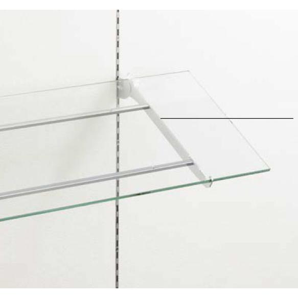 爆買 棚受け金具 ガラス棚用ツメ付き傾斜ブラケット250ミリ : web