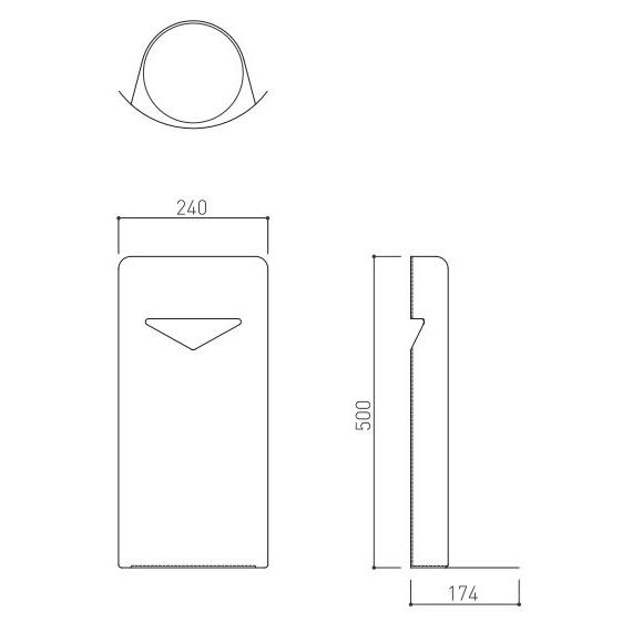 消火器ボックス ホワイト 据置・コーナー兼用型220 : webショップ
