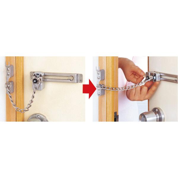 玄関ドア用鍵付きドアチェーン チェーンでロック Sp Ga2 Webショップ Takigawa 通販 Yahoo ショッピング