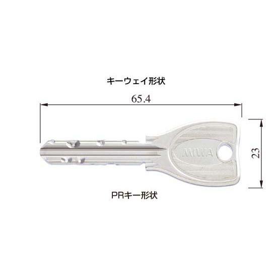 MIWA 美和 ロック PR キー メーカー 純正 鍵 作製 合鍵 スペアキー