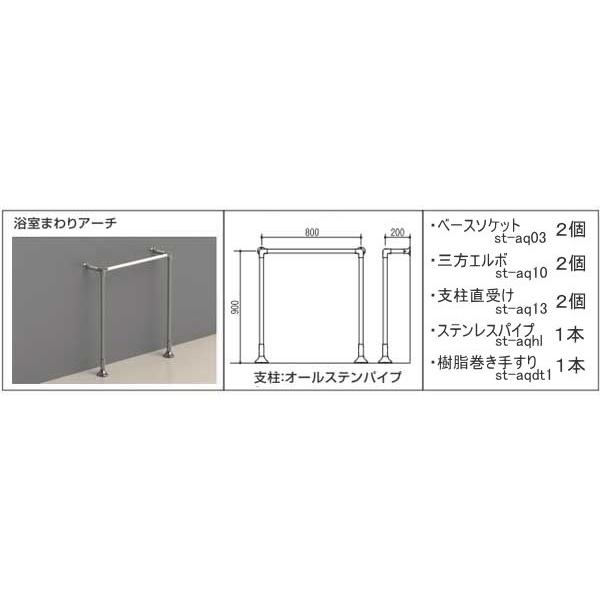 浴室用補助手すりセット(浴室アーチ型) : webショップ TAKIGAWA - 通販 