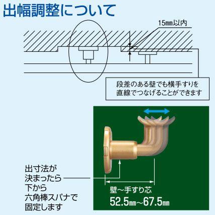 手すり金物(セレクトシリーズ) 出幅調整ブラケット : web