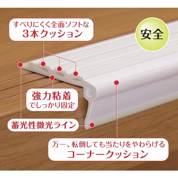 薄暗い室内階段用滑り止め材 ホワイトスベラーズ : webショップ