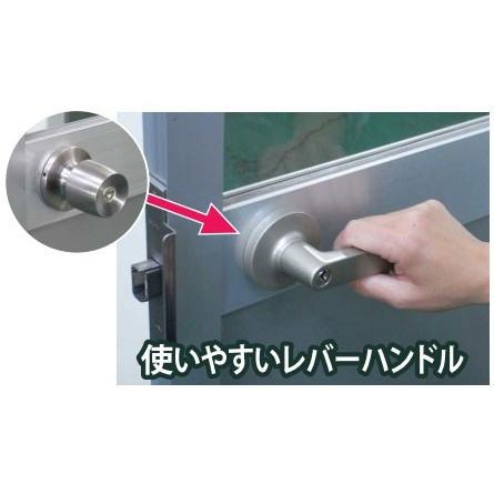 取替用レバーハンドル 空錠(鍵無し) アルミドア（細かまち扉）用