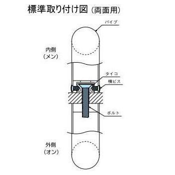 ドアハンドル 自然木 丸形取っ手 両面用 600ミリ｜web-takigawa｜03