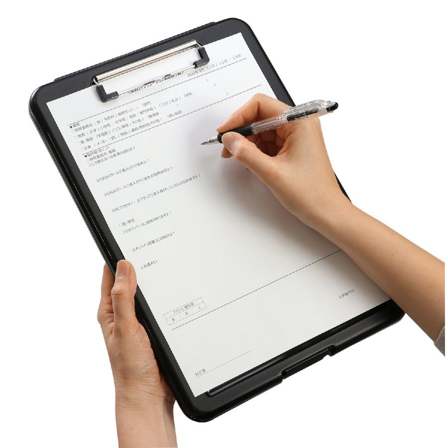 法人様のみの販売】アーテック クリップボードフォルダーA4(黒
