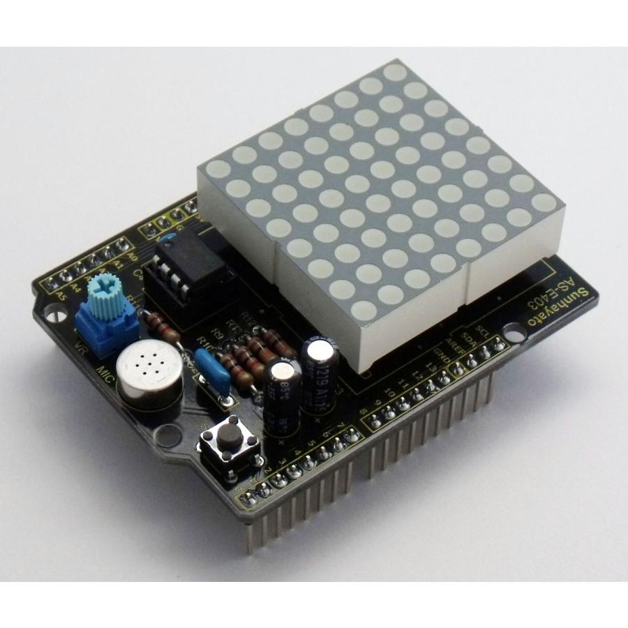 サンハヤト Arduino用ドットマトリクスLED&マイクシールドキット  AS-E403 |  | 01