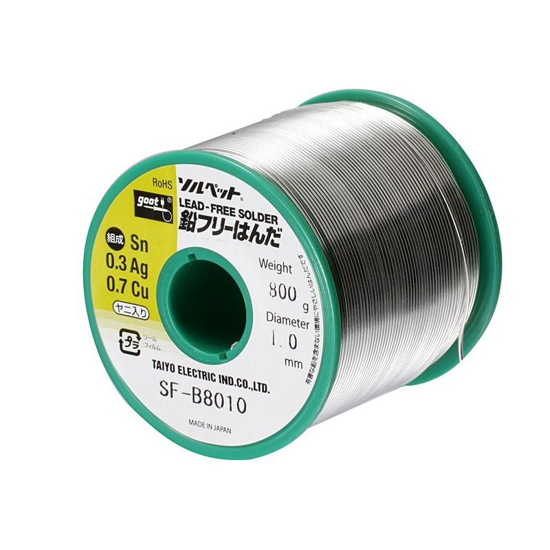 goot 低銀仕様 鉛フリー はんだ 800g Φ1.0mm SF-B8010 : WebALL Yahoo 