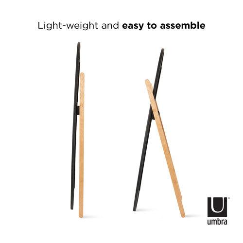 メーカー直送 umbra ハブ フロアミラー ブラック/ナチュラル|webby|14