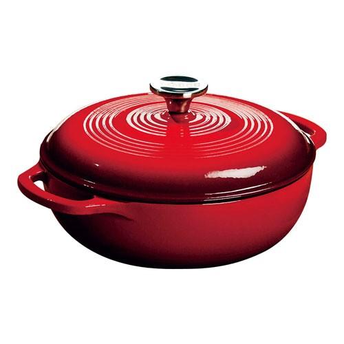【新品】LODGE ロッジ エナメルダッチオーヴン キャセロール レッド3QT LODGE ロッジ ロジック エナメルダッチオーブン 3クォート レッド