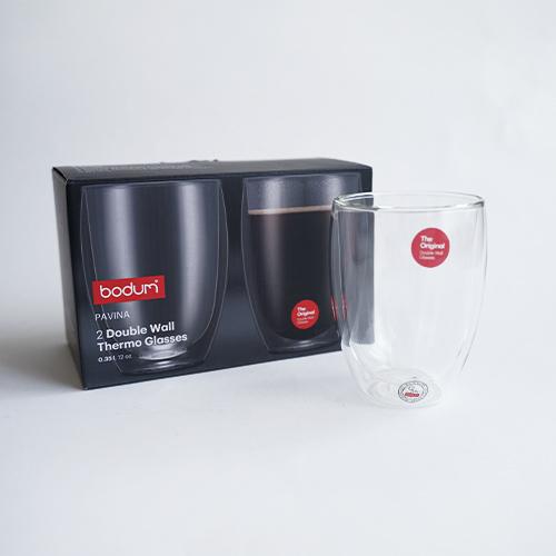 bodum ボダム パヴィーナ ダブルウォールグラス 0.35L 2個セット 4559
