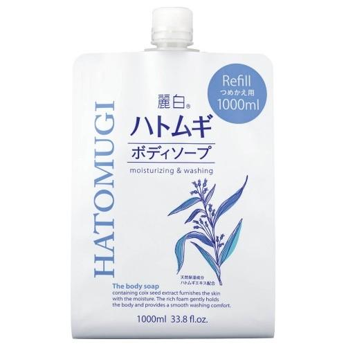 熊野油脂 麗白 ハトムギボディソープ つめかえ用 1000ml : webby shop