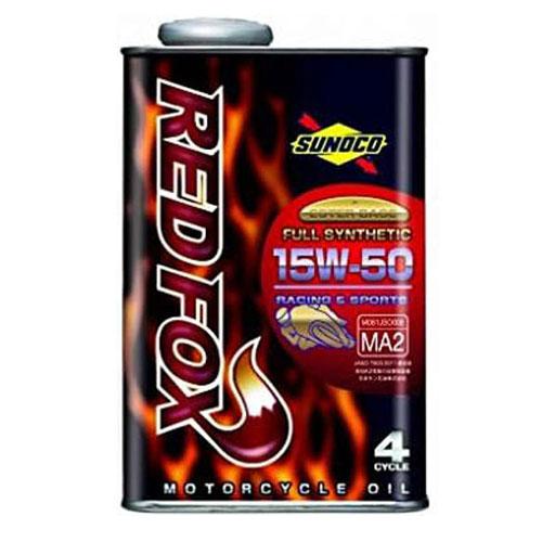 SUNOCO RED FOX 15W-50 オイル SUNOCO REDFOX 2輪用エンジンオイル RACING＆SPORTS 15w-50 1L FULL