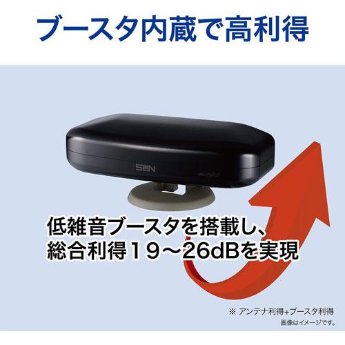 サン電子 室内外兼用UHFアンテナ ブースタ内蔵 セミグロス サン電子 室内外兼用UHFアンテナ ブースタ内蔵 セミグロス