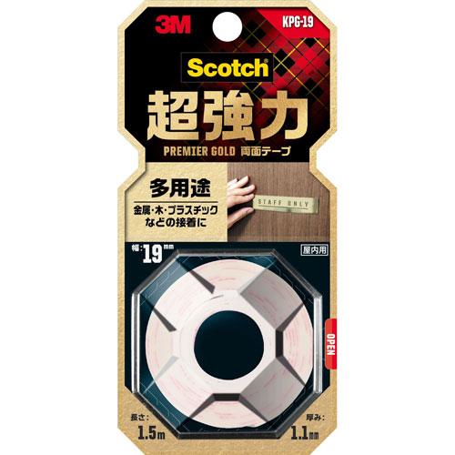 3M スリーエム スコッチ 超強力両面テープ プレミアゴールド 多用途