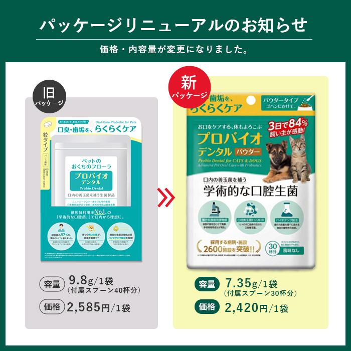 ポスト投函 まとめ買い プレミアモード プロバイオデンタル 犬・猫・小動物用 パウダー 7.35g 3個セット ペット オーラルケア 口腔 歯石 サプリ 粉末タイプ |  | 01