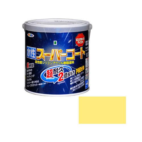 まとめ買い　アサヒペン　超耐久　水性スーパーコート　クリーム色　0.7L　超多用途　6個セット