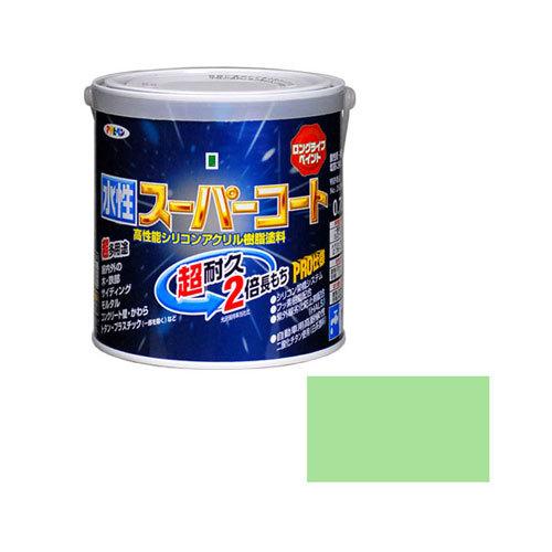 まとめ買い　アサヒペン　超耐久　パステルグリーン　0.7L　水性スーパーコート　超多用途　6個セット