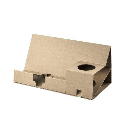 エレコム Elecom スマホスタンド ダンボール 段ボール ケーブルホール 整理 テレワーク 在宅勤務 処分簡単 軽い 工具不要 シンプル クラフト Dta Cb02na Webby Shop 通販 Yahoo ショッピング