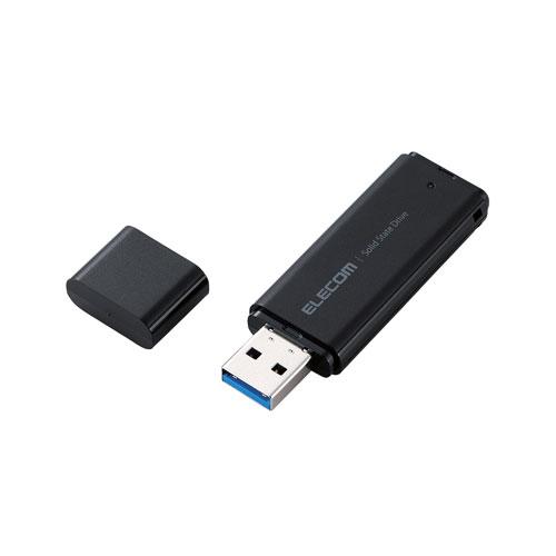 エレコム ELECOM 外付けポータブルSSD 500GB ブラック ESD-EMC0500GBK