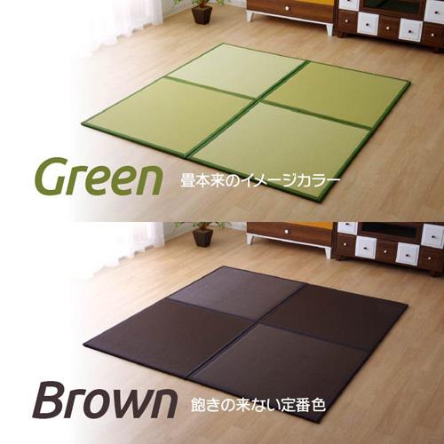 メーカー直送 イケヒコ 日本製 水拭きできる ポリプロピレン 置き畳 ユニット畳 軽量 軽い シンプル ベージュ 67×67×1.7cm 9枚1セット 畳 たたみ イケヒコ ユニット畳 シンプル ベージュ