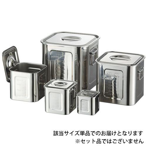 赤川器物製作所 AG 21-0 目盛付角キッチンポット 10.5cm （1.1L