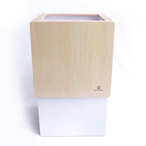 ヤマト工芸 W CUBE ダストボックス 4L Mサイズ ホワイト Wh YK09-020