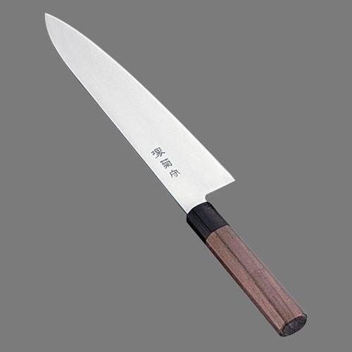 河村刃物 堺 菊守 和式 牛刀 両刃 紫檀柄 27cm