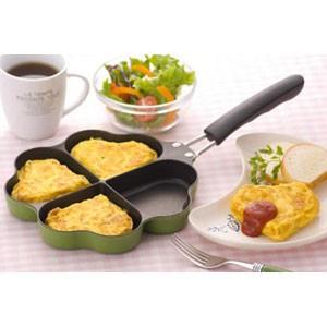 杉山金属 IH対応しあわせを呼ぶ四つ葉のフライパン グリーン KS-2813