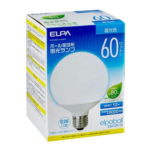 ELPA 電球形蛍光灯G形 60W形 EFG15ED/12-G061H｜webby｜03