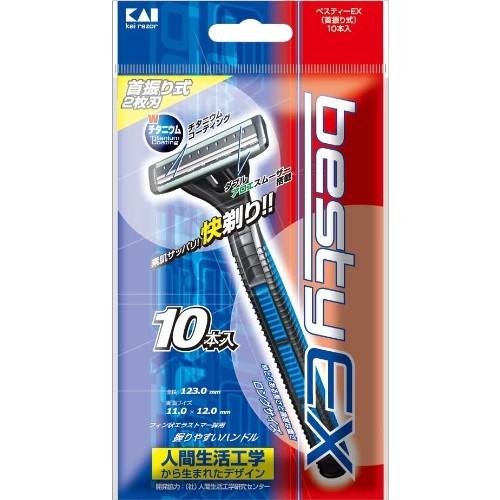 貝印 カミソリ ベスティーEX 首振り 10本入 : webby shop - 通販