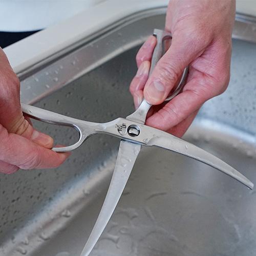 ポスト投函 貝印 関孫六 鍛造オールステンレス カーブキッチンバサミ