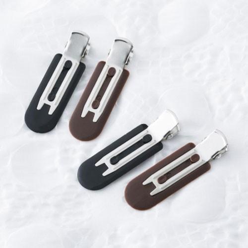 貝印 ヘアグッズ 癖がつかない前髪クリップ 黒茶 HA0077 : webby shop