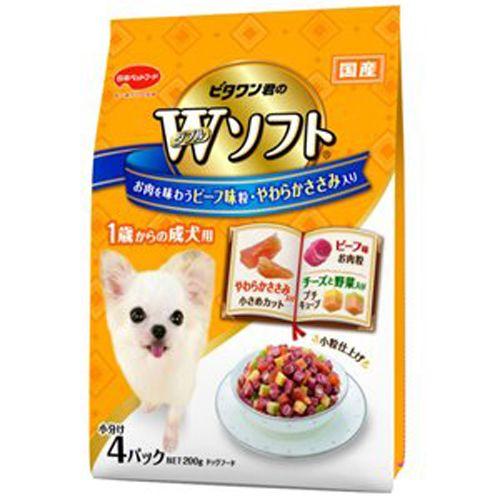 日本ペットフード ビタワン君のダブルソフト 成犬用 お肉を味わう 