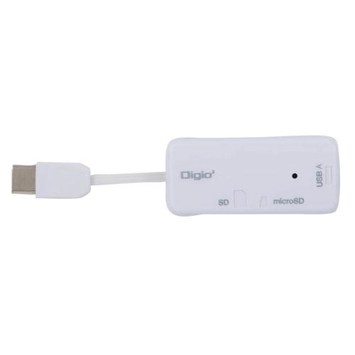 ナカバヤシ Digio2 USB2.0 Type-C SD-microSDカードリーダーライター
