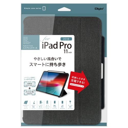 ナカバヤシ Digio2 iPad Pro 11インチ（2018）用 ハイブリッドケース ブラック TBC-IPP1805BK｜webby｜06