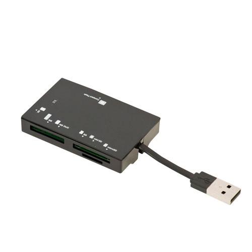 ナカバヤシ Digio2 USB2.0 マルチカードリーダー ブラック CRW-5M67BK｜webby