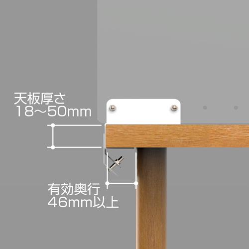 ナカバヤシ アクリルカウンターパーティション D600×H600mm クリア PTS-CT6060CR_3