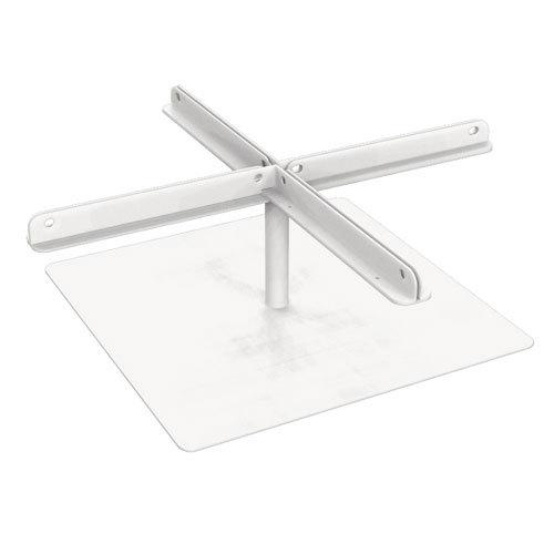 ナカバヤシ クロス型アクリルパーティション用ベース金具 ホワイト PTS-CRB01CR