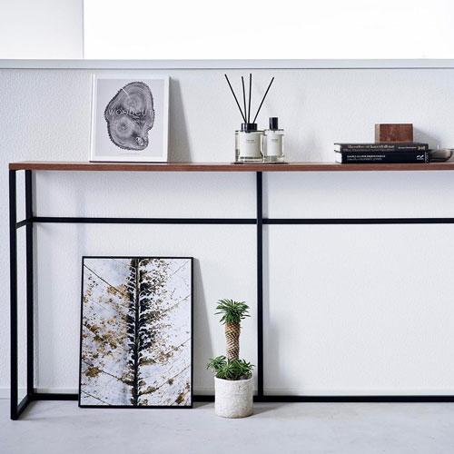 山崎実業 ソファー裏コンソールテーブル タワー tower ブラック 2027