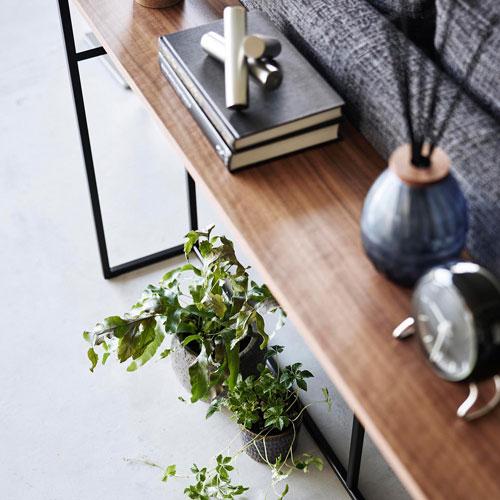 山崎実業 ソファー裏コンソールテーブル タワー tower ブラック 2027