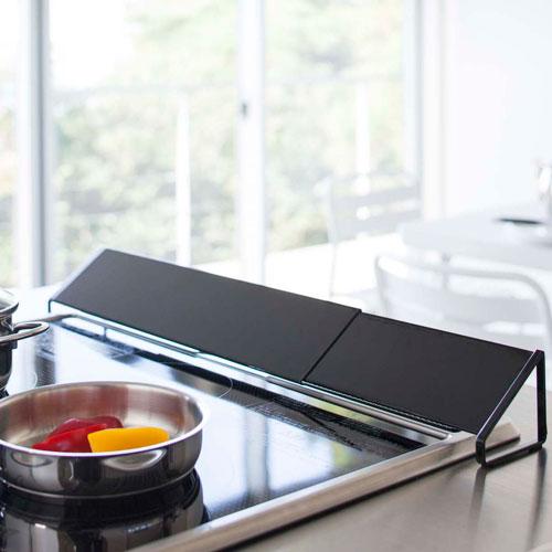 山崎実業 Tower 排気口カバー タワー ブラック 2455 キッチン コンロ カバー ガード コンロ奥 ガスコンロ 電気コンロ グリル排気口カバー スライド 油汚れ Webby Shop 通販 Yahoo ショッピング