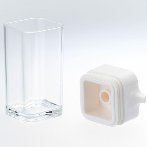 山崎実業 プッシュ式醤油差し アクア AQUA ホワイト 2883 : webby shop