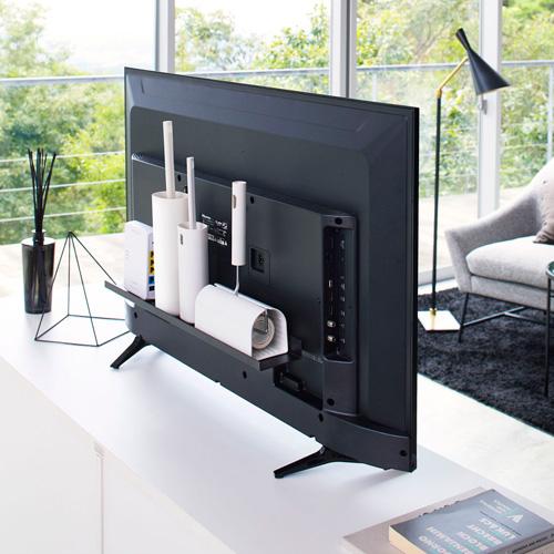 山崎実業 テレビ裏ラック スマート smart ワイド60 ブラック 4889